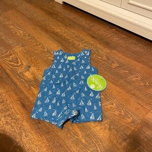 Classic Whimsy Blue Sailboat Print JonJon